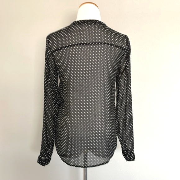 ZARA | Sheer Button Up Blouse - Picture 3 of 6